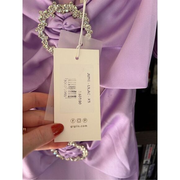 NWOT Gigii’s June Dress In Lilac Purple Size Large **Flawed** - Picture 7 of 8